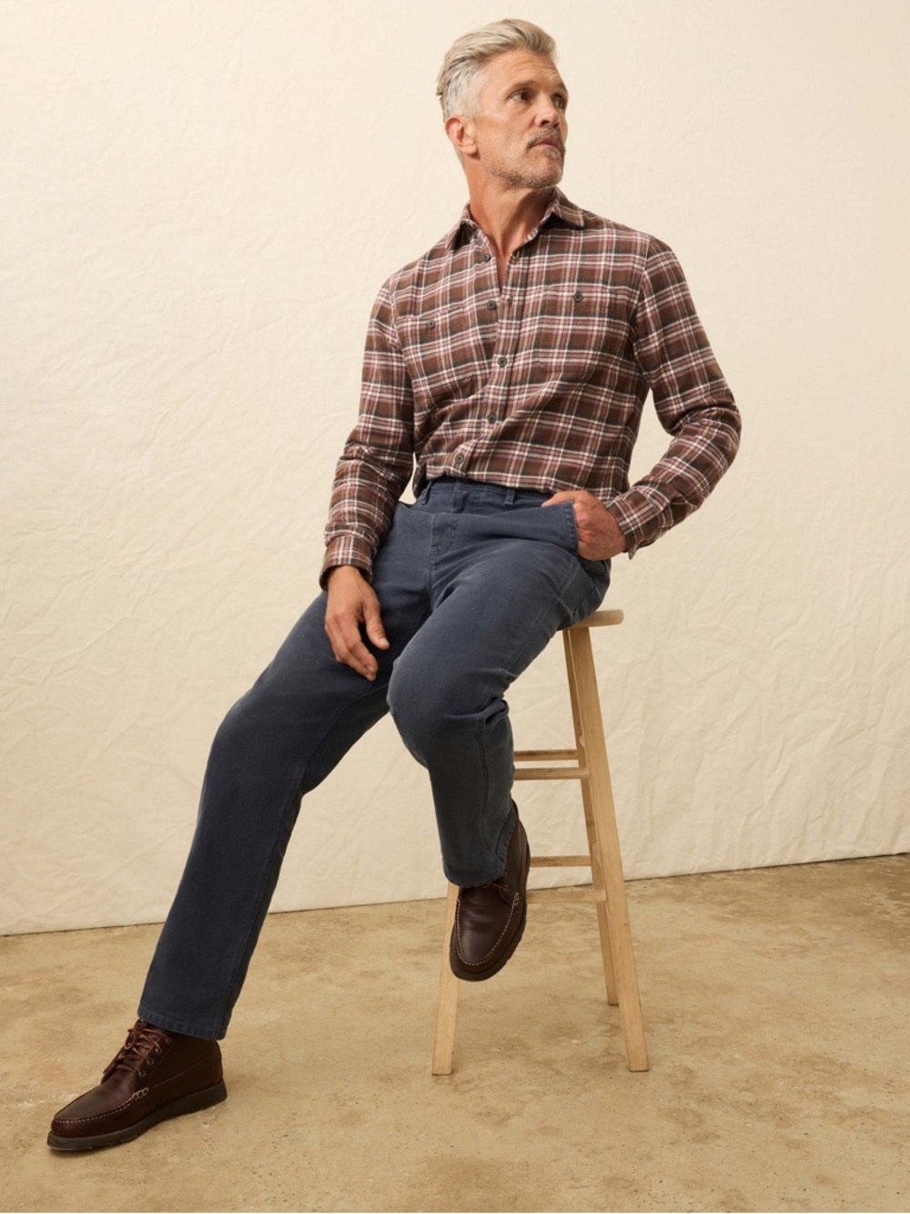 Men’s Faherty Sunwashed Canvas Utility Pant - Oceancrest Wash